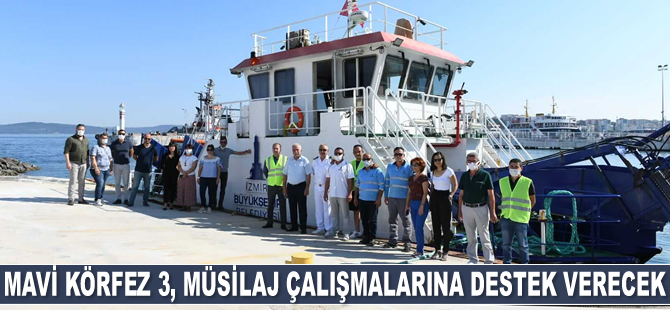Mavi Körfez 3 gemisi, müsilaj temizliği çalışmalarına destek verecek