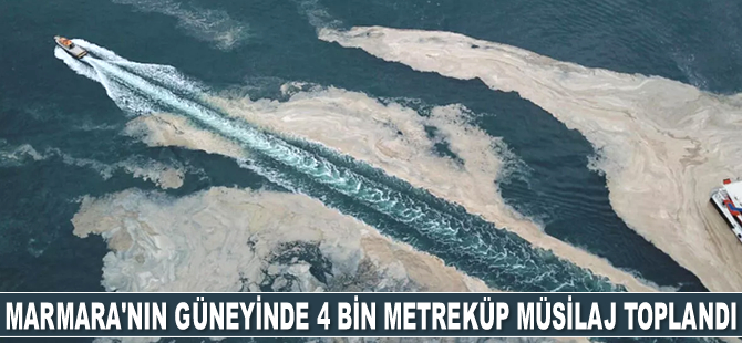 Marmara Denizi'nin güneyinde bir ayda 4 bin metreküp müsilaj toplandı