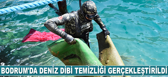 Bodrum'da deniz dibi temizliği gerçekleştirildi