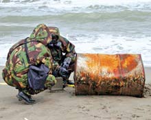 Sinop'taki zehirli variller naklediliyor