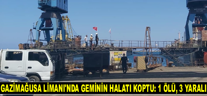 Gazimağusa Limanı’nda geminin halatı koptu: 1 ölü, 3 yaralı
