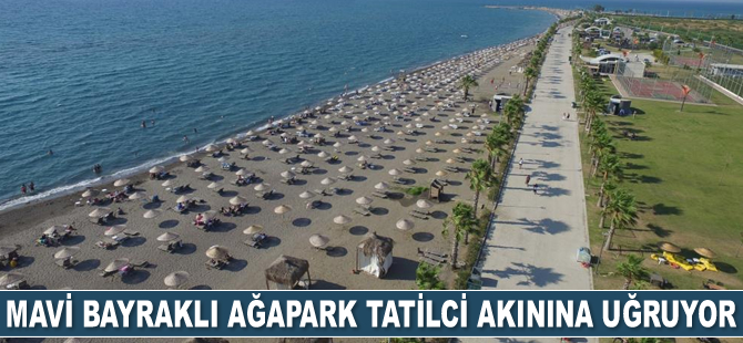 Mavi bayraklı Ağapark tatilci akınına uğruyor