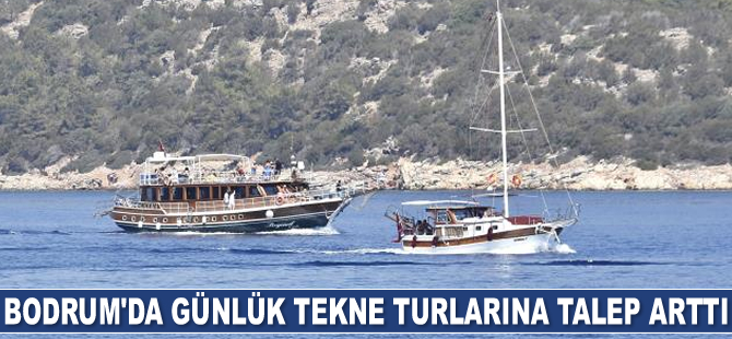 Bodrum'da günlük tekne turlarına talep arttı
