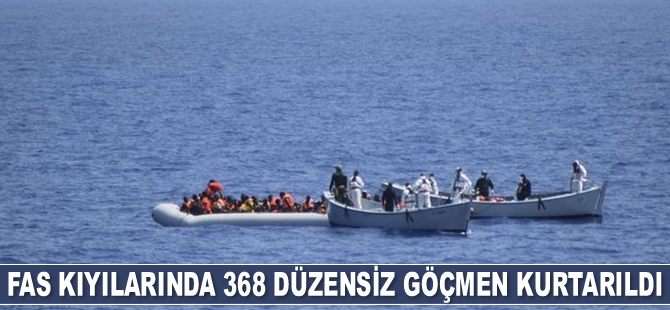Fas kıyılarında 368 düzensiz göçmen kurtarıldı