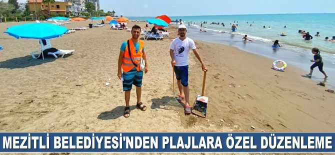 Mezitli Belediyesi, plajlara özel düzenleme yaptı
