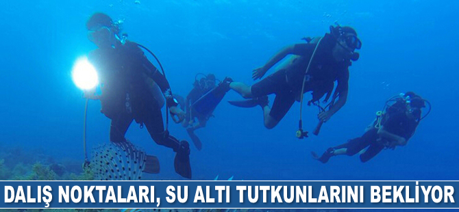 Dalış noktaları, su altı tutkunlarını bekliyor