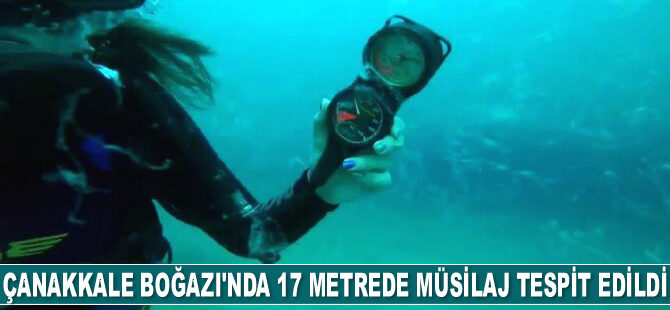 Çanakkale Boğazı’nda 17 metrede müsilaj tespit edildi