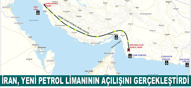 İran, yeni petrol ve sıvı yük limanı Jask’ın açılışını gerçekleştirdi