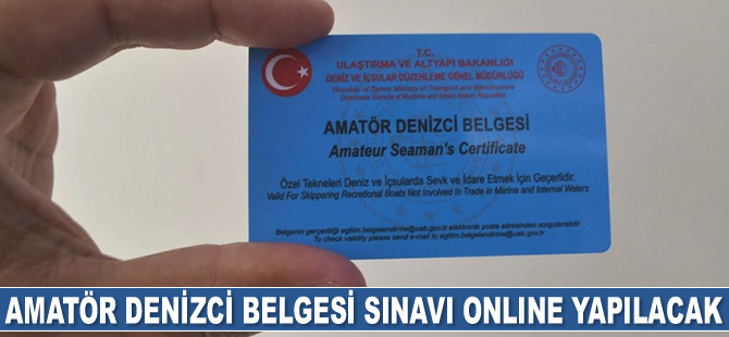 Amatör Denizci Belgesi sınavı online yapılacak