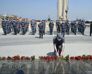 Beyrut Limanı’ndaki patlamada hayatını kaybedenler anıldı