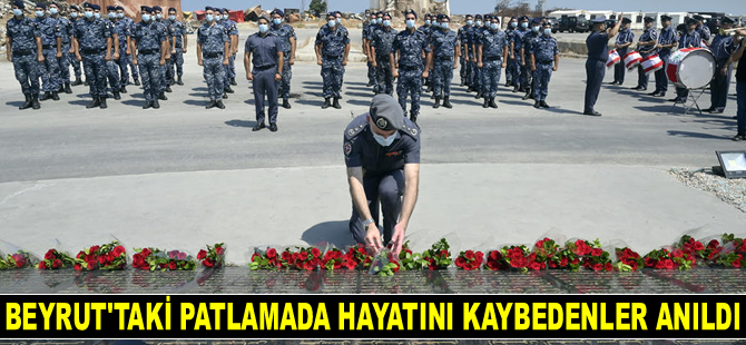 Beyrut Limanı’ndaki patlamada hayatını kaybedenler anıldı