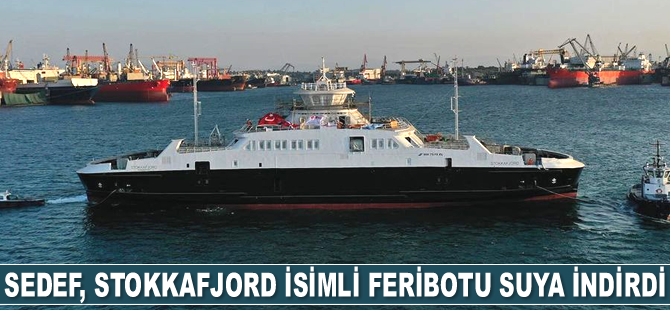 Sedef Tersanesi, Stokkafjord isimli feribotu suya indirdi