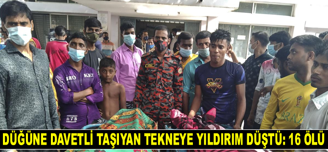 Düğüne davetli taşıyan tekneye yıldırım düştü: 16 ölü, 12 yaralı