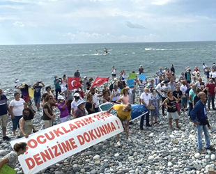 Ardeşen’de ‘Kafesli Balık Çiftliği Projesi’ protesto edildi