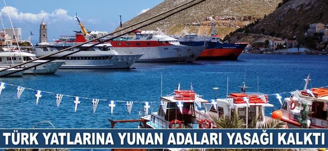 Türk yatlarına Yunan adaları yasağı kalktı
