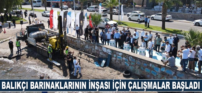 Ayvalık’ta balıkçı barınaklarının inşası için çalışmalar başladı