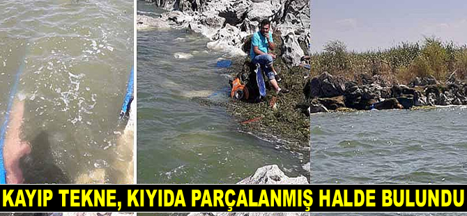 Beyşehir Gölü’ndeki kayıp tekne, kıyıda parçalanmış halde bulundu