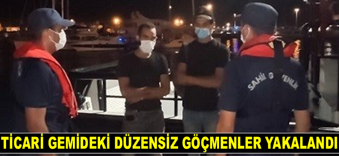 İzmir’de ticari gemideki düzensiz göçmenler yakalandı
