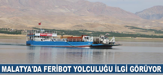 Malatya’da feribot yolculuğu ilgi görüyor