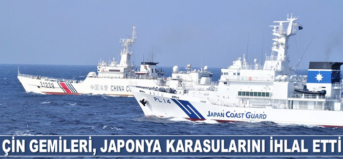 Çin gemileri, Japonya karasularını ihlal etti