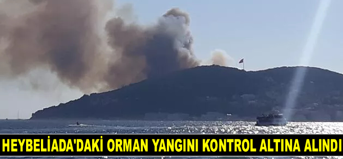 Heybeliada'daki orman yangını kontrol altına alındı