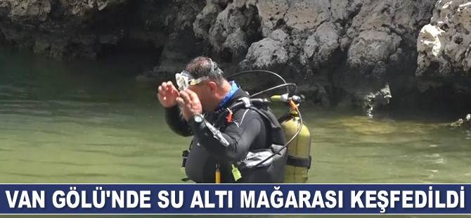 Van Gölü'nde su altı mağarası keşfedildi