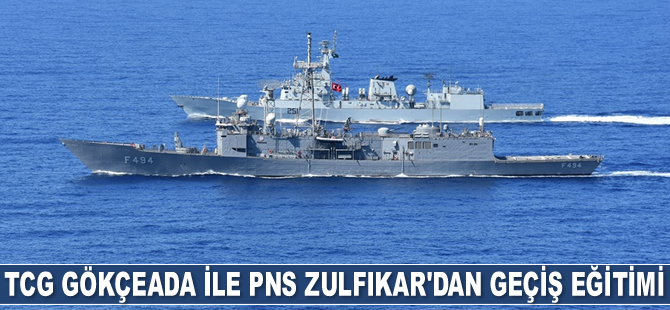 Türk ve Pakistan savaş gemileri, Doğu Akdeniz'de geçiş eğitimleri gerçekleştirdi