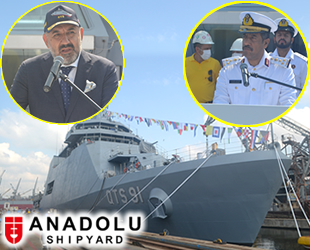 Anadolu Tersanesi, QTS 91 AL DOHA Askeri Eğitim Gemisi’ni Katar’a teslim etti