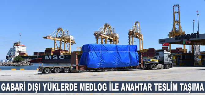 MEDLOG Lojistik, lowbed dorselerle ağır yük taşımacılığı gerçekleştiriyor