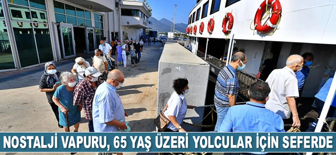 Bergama Vapuru, 65 yaş üzeri yolcular için sefere çıktı