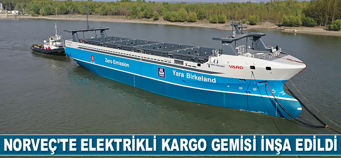 Norveç'te Yara Birkeland isimli elektrikli kargo gemisi inşa edildi