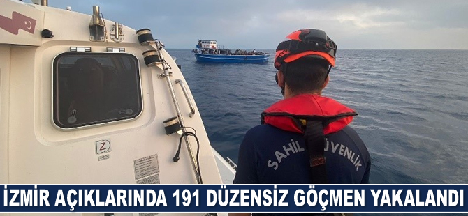 İzmir'de 191 düzensiz göçmen yakalandı