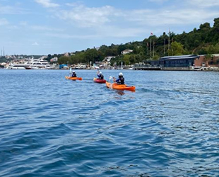 Beykoz'da kano eğitimleri hız kesmeden devam ediyor