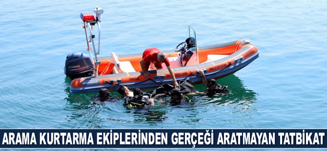 Ordu Su Altı Arama Kurtarma ekipleri, tatbikat gerçekleştirdi