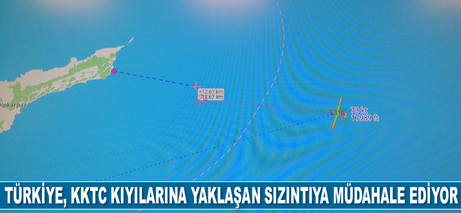 Türkiye, KKTC kıyılarına yaklaşan petrol sızıntısına müdahale ediyor