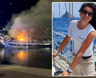 İtalya'da Morgane isimli yelkenli teknede yangın çıktı