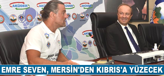 Emre Seven, deniz kirliliğine dikkat çekmek için Mersin'den Kıbrıs'a yüzecek