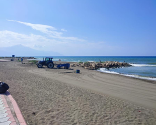 Petrol atıklarının vurduğu Samandağ sahili temizlendi