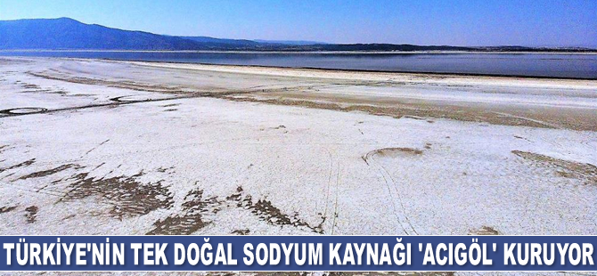 Türkiye'nin tek doğal sodyum kaynağı 'Acıgöl' kuruyor