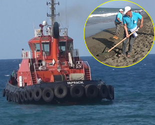 Samandağ sahilinde petrol sızıntısı temizliği sürüyor