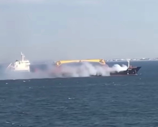 İzmir açıklarında bir gemiden çıkan dumanın nedeni belli oldu