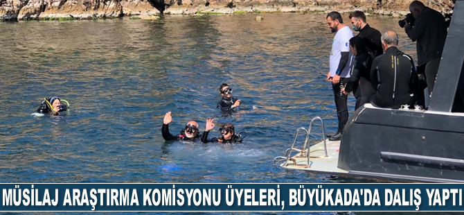 TBMM Müsilaj Araştırma Komisyonu üyeleri, Büyükada’da dalış yaptı