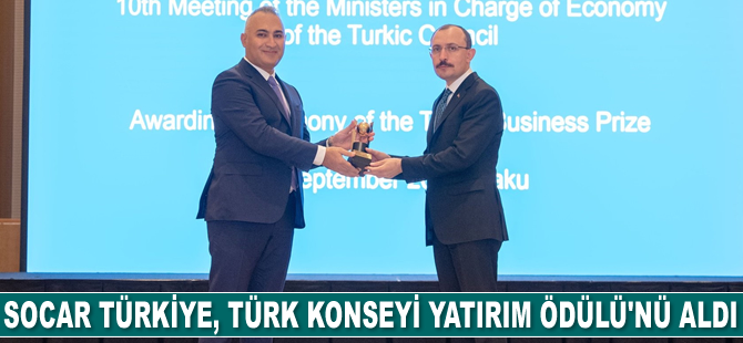 SOCAR Türkiye, Türk Konseyi Yatırım Ödülü’nü aldı