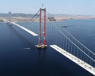 '1915 Çanakkale Köprüsü'nde 67 tabliyenin montajı tamamlandı