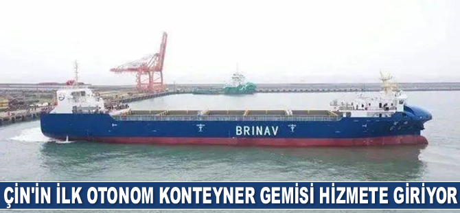 Çin’in ilk otonom konteyner gemisi hizmete giriyor