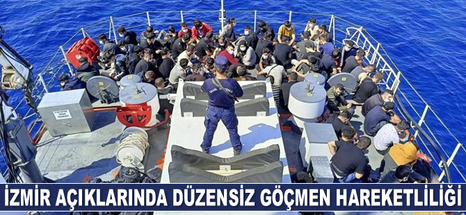 İzmir açıklarında 192 düzensiz göçmen kurtarıldı