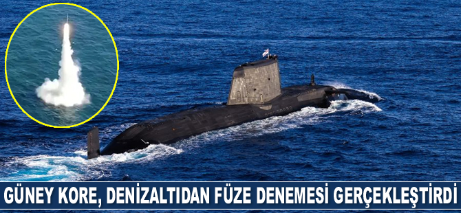Güney Kore, denizaltıdan füze denemesi gerçekleştirdi