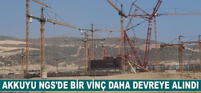 Akkuyu NGS’de bir vinç daha devreye alındı