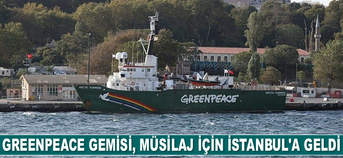 Greenpeace gemisi Arctic Sunrise, müsilaj için İstanbul’a geldi
