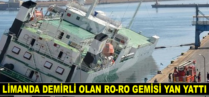 IVAN isimli Ro-Ro gemisi, Cezayir’de limanda yan yattı